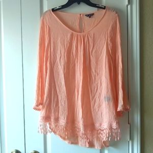 Unique Spectrum Pink Top Size 2X